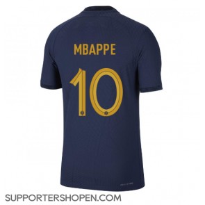 Frankrike Kylian Mbappe #10 Hemma Matchtröja VM 2022 Kortärmad